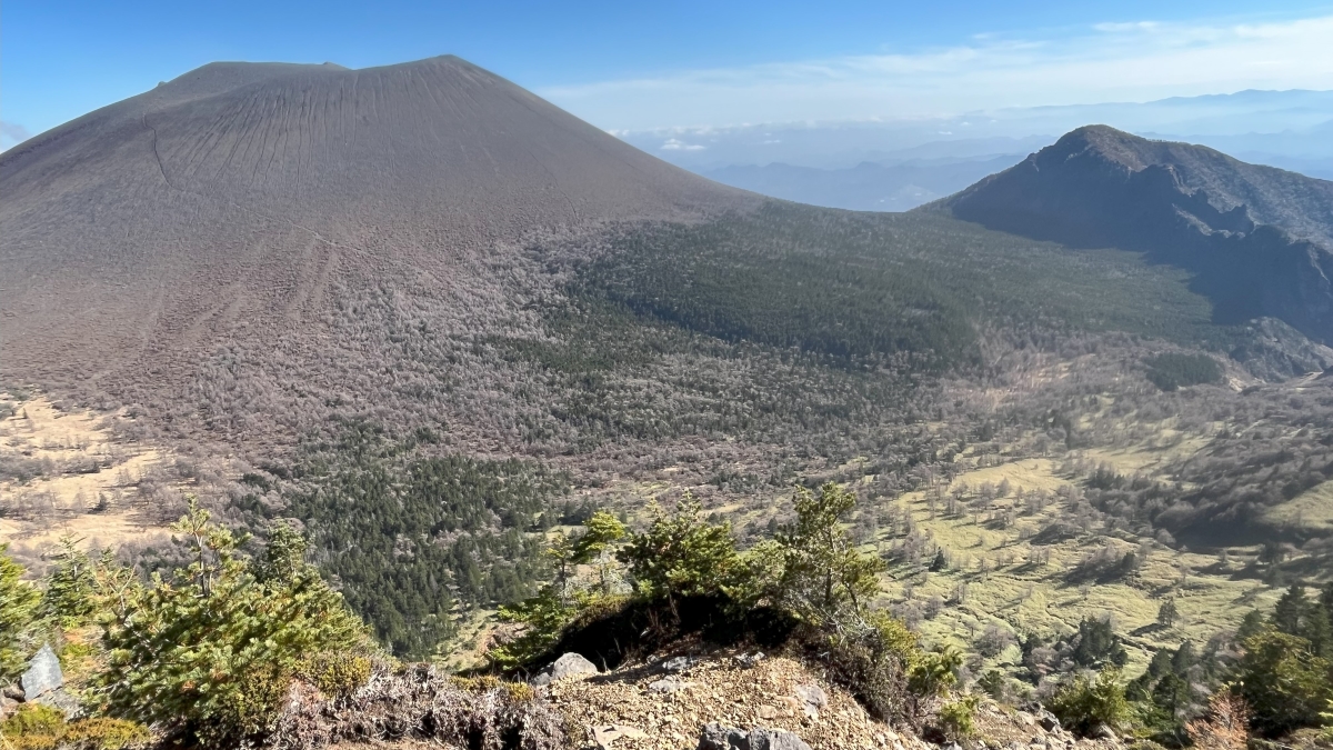 黒斑山頂上からの景色