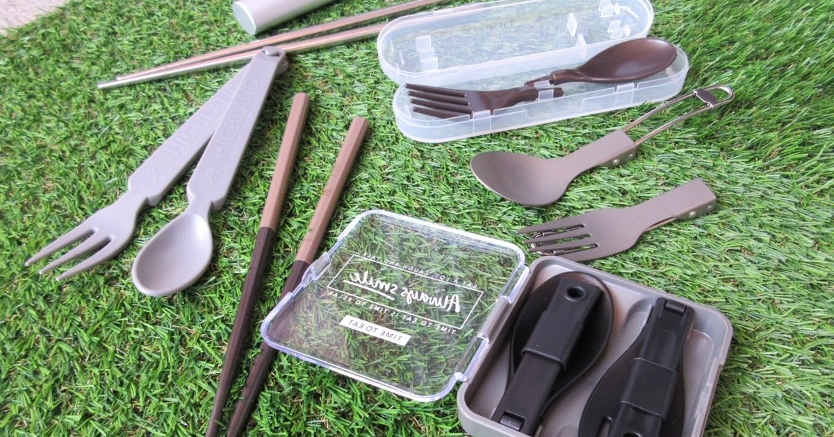 コスパ最強すぎんか！100均で見つけたアウトドアで大活躍のカトラリー