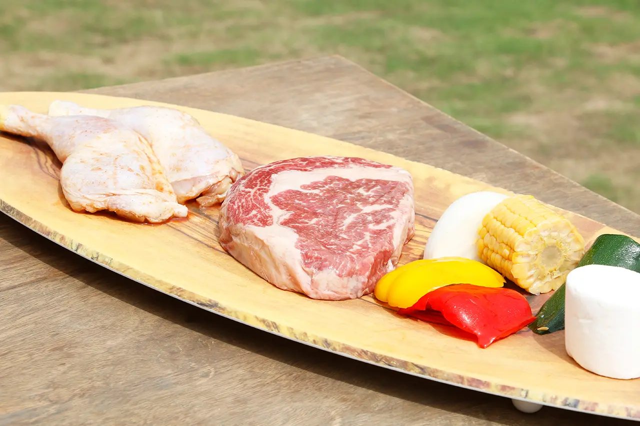 バーベキューの食材