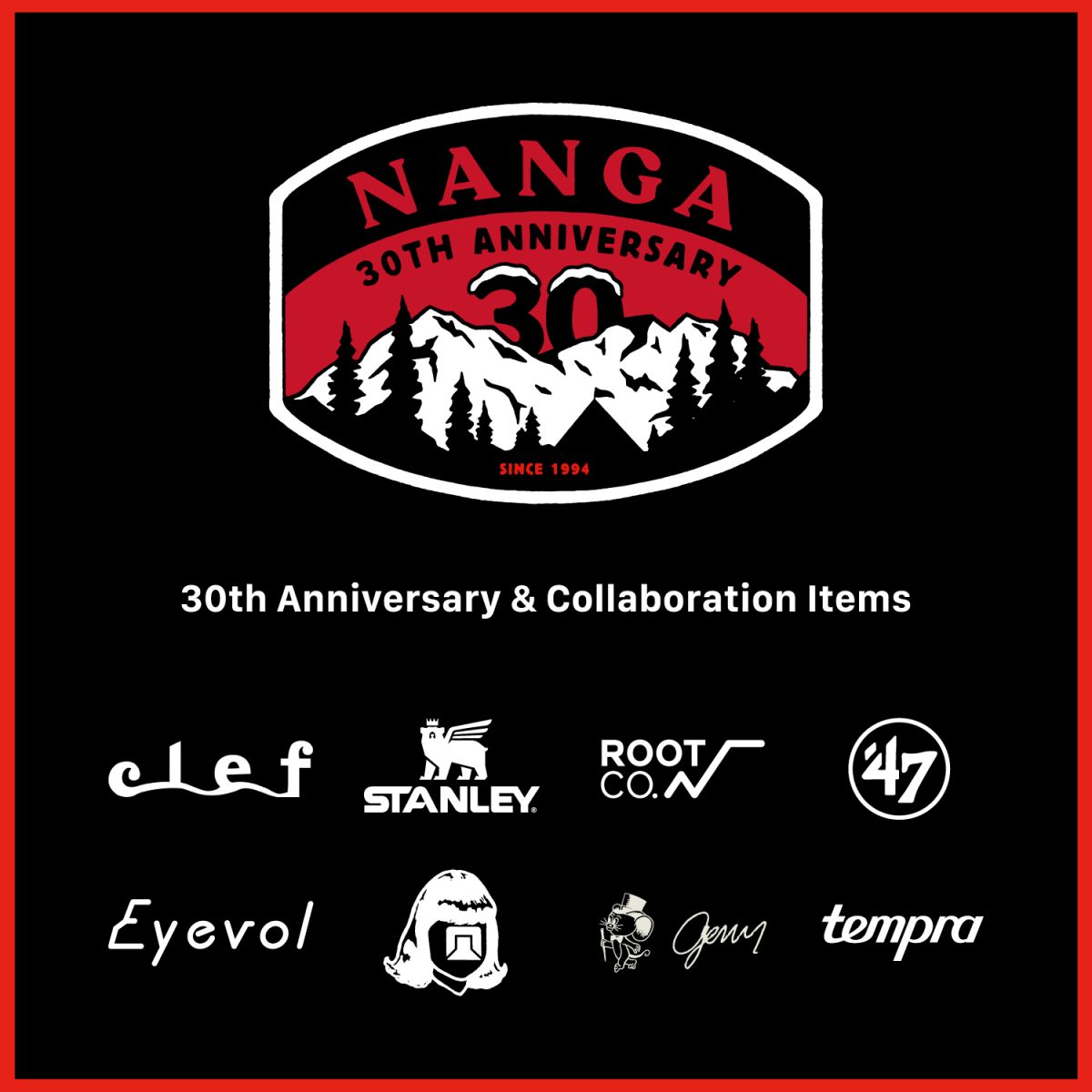 NANGA誕生30周年記念第一弾!アニバーサリー&スタンレーほかコラボアイテムが続々登場