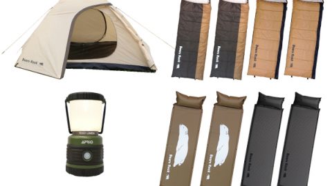 テントもマット・寝袋も…家族分のギアがそろう「Bears Rockスターターセット」発見！