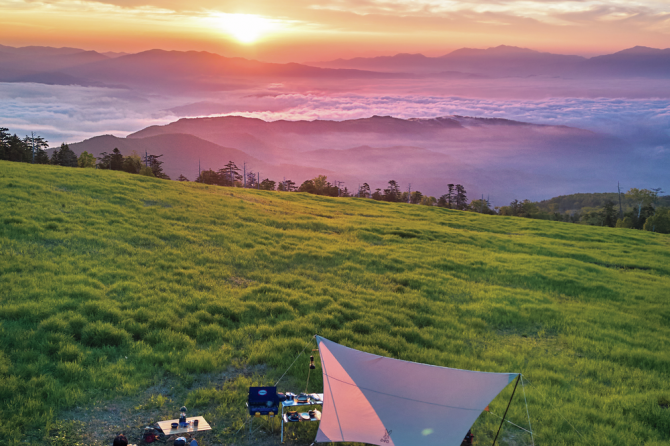 日本一標高の高いキャンプ場「CAMP ONTAKE」が涼しい～！高原サイクリングもおすすめ