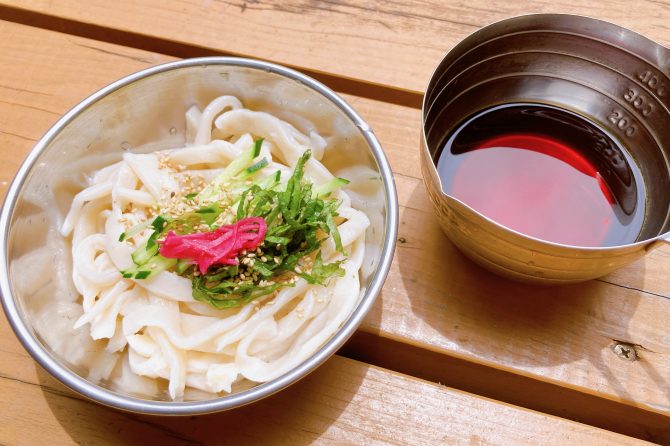 筆者手作りうどん