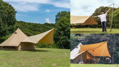ワンポールテント＆タープは連結でさらに快適！おすすめアイテムや連結方法も紹介
