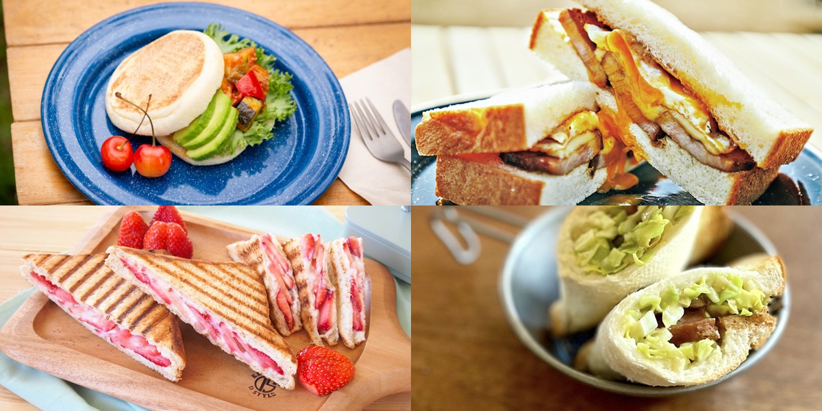 変わり種のホットサンドレシピ12選！プロおすすめのキャンプ飯アイデア集