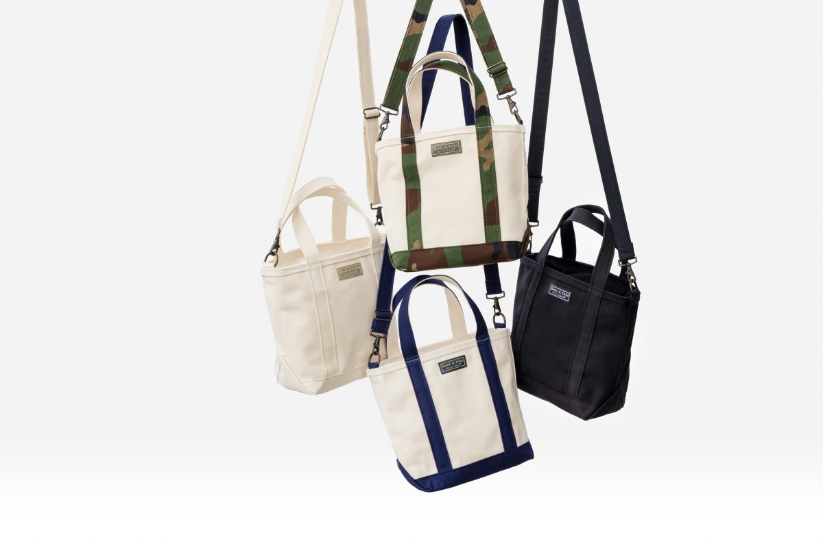 「1944 ボート・アンド・トート」¥16,500 Color:Natural、Black、Blue Trim、Green Camo