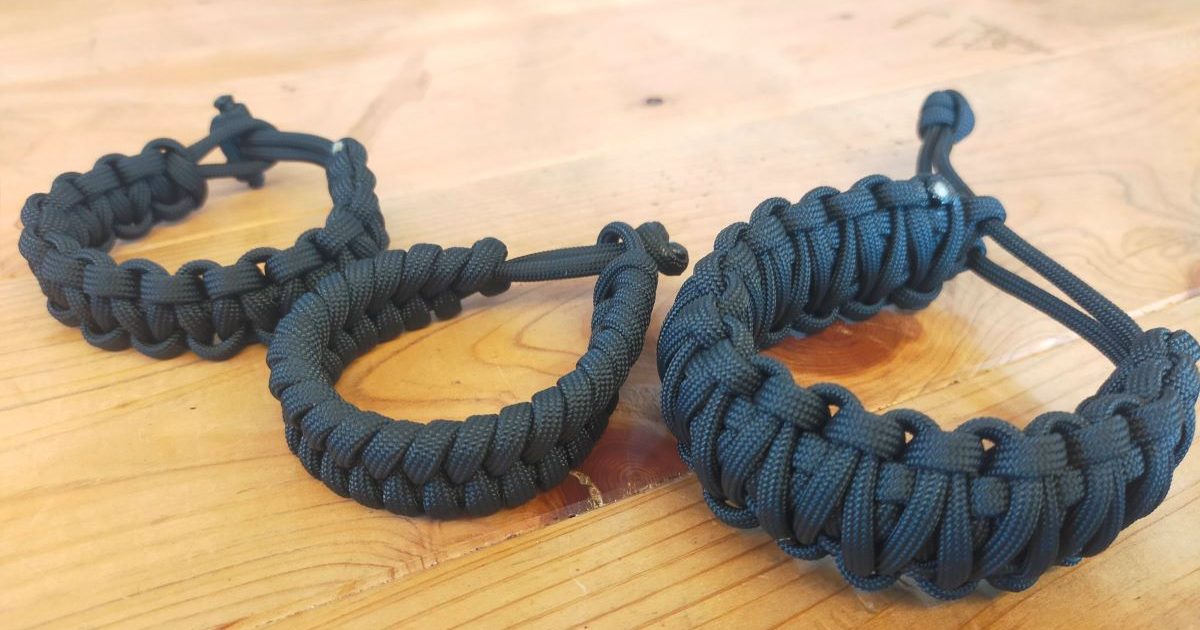 パラコードを2本使った編み方を紹介！ブレスレットなどのアクセサリー 