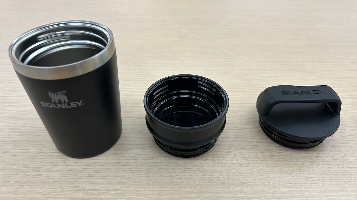 「真空マグ0.23L」本体と2つのフタ