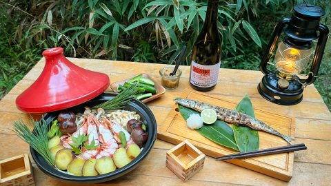 キャンプで楽しむ秋の簡単ごちそうレシピ３つ！さんまの炭火焼き、炮烙（ほうらく）焼き、焼き栗