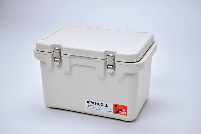 HUGEL（ヒューゲル）／真空断熱クーラーボックス 40L ホワイトアッシュ 　