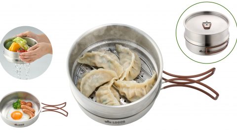 蒸し器、フライパン、ザルが一つに！キャンプで料理を楽しみたい人におすすめの3WAYクッカー
