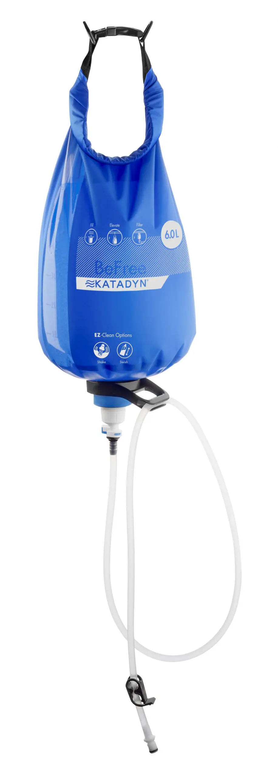 吊り下げ式の携帯浄水器