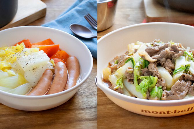 白菜で作る簡単キャンプ飯レシピ2選