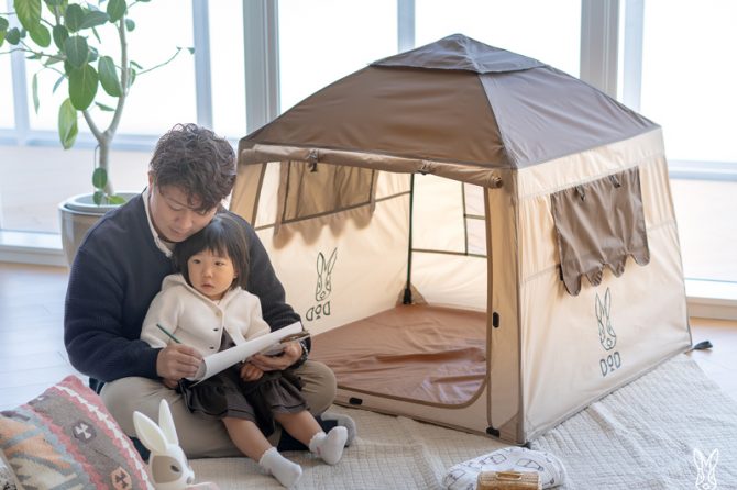 DODの「おうちテント」を約1/10サイズにミニチュア化した、おしゃれなキッズテントが出た！