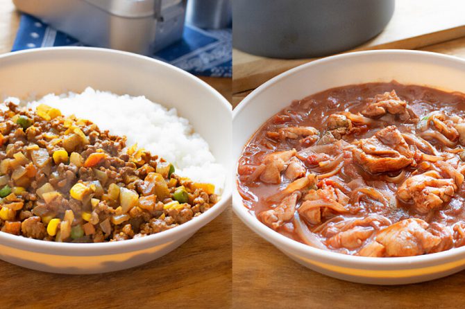 チョコレートで作るおかずキャンプ飯2選