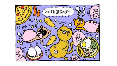 撮影の裏側がわかる！BE-PAL3月号編集後記まんが「栗原心平のごちそうキャンプ飯」