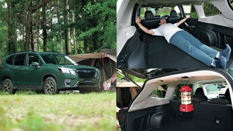 フォレスターは車中泊もできて使い心地バツグン！フラットな荷室で快適に過ごせる