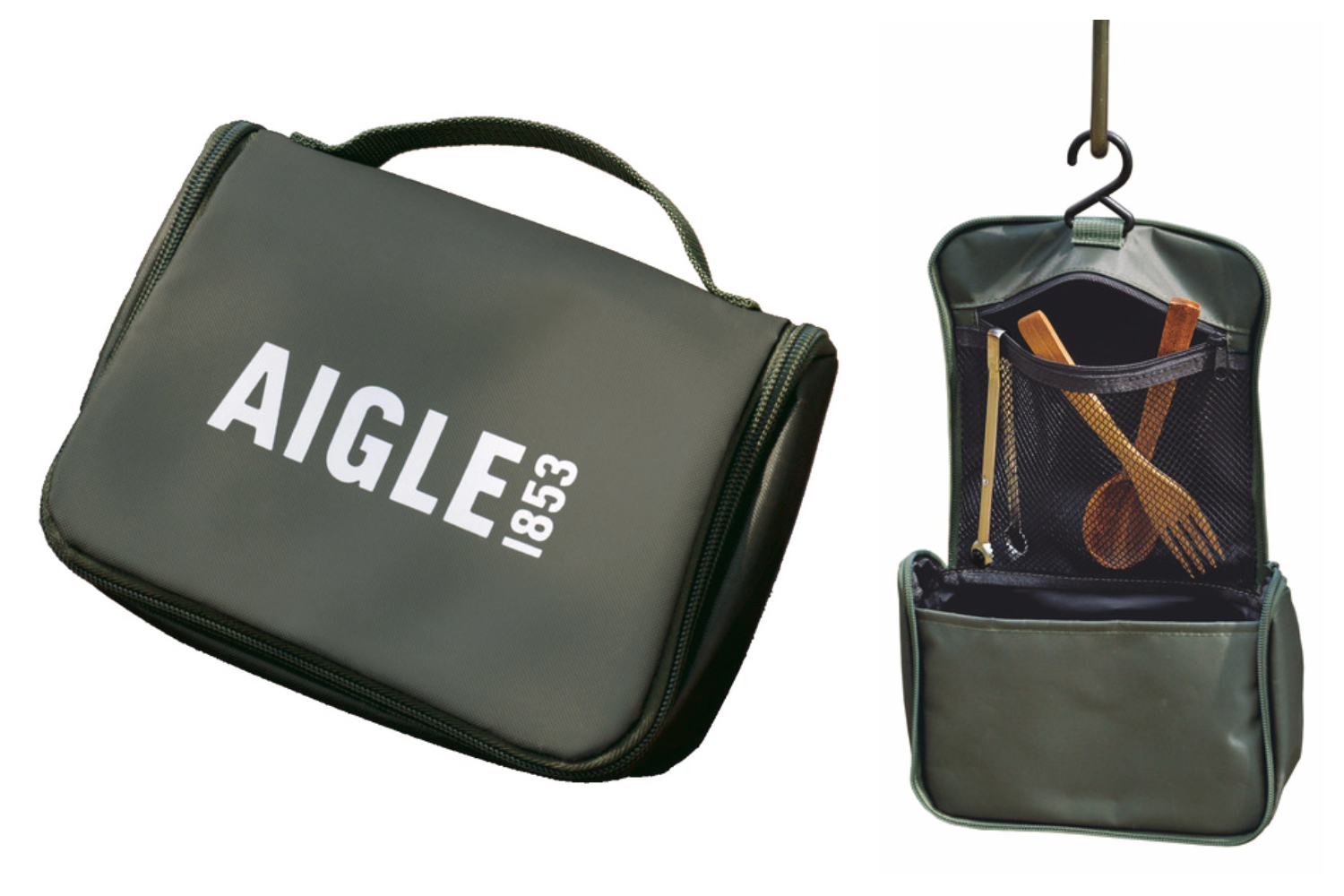 キャンプはもちろん、旅行や普段使いにも!BE-PAL6月号付録は「AIGLE 吊るせる マルチ“ギア”ポーチ」