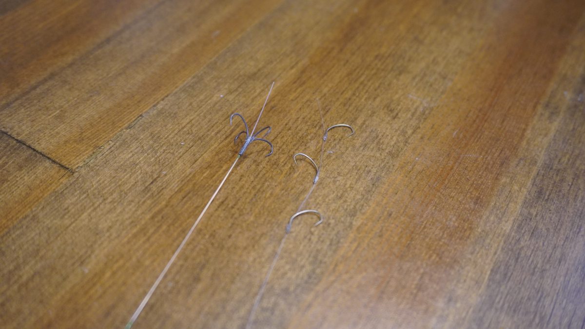 鮎釣りの釣り針2種