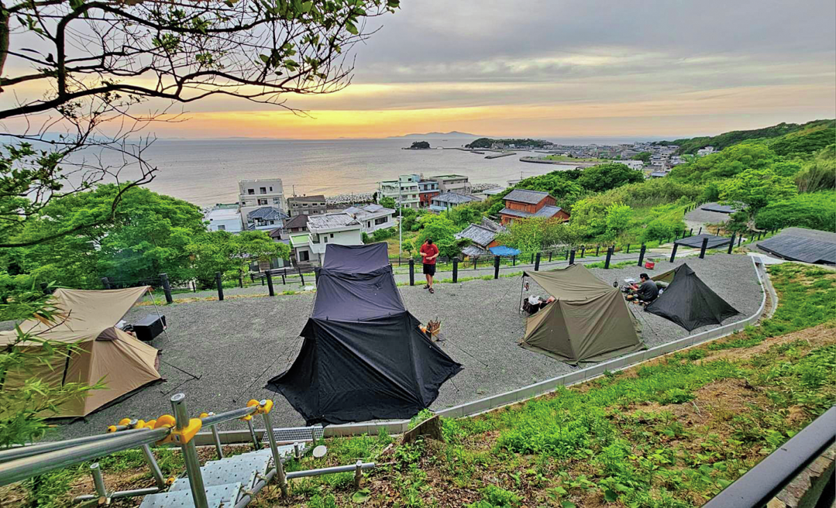 海が見えるキャンプ場