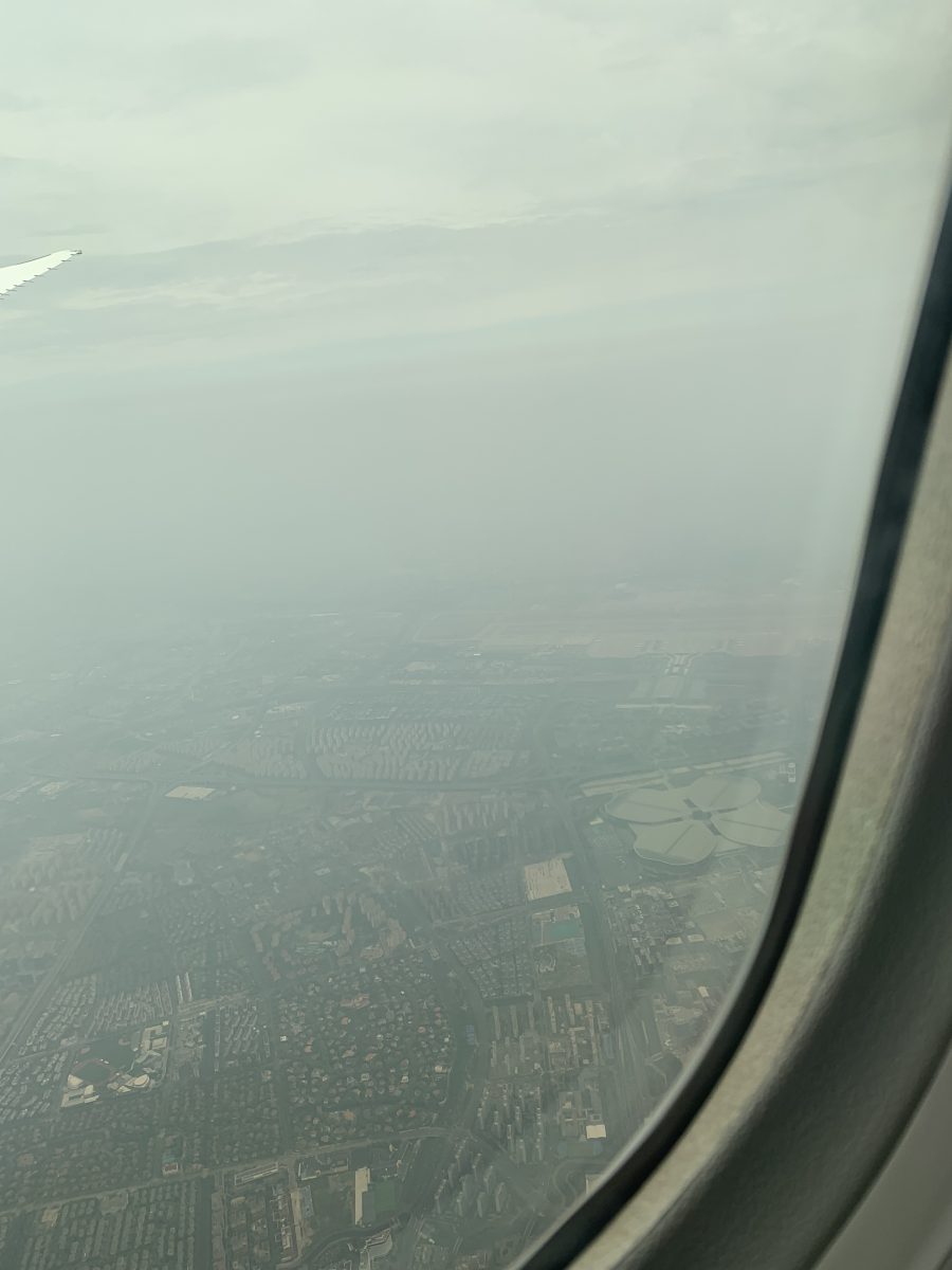 上空から見た上海モーターショー
