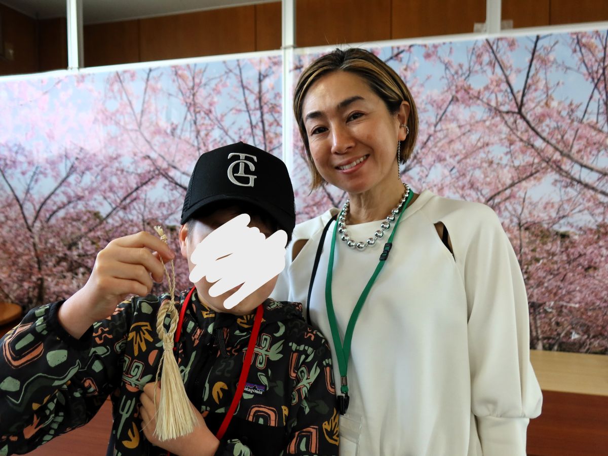 麻ストラップの完成