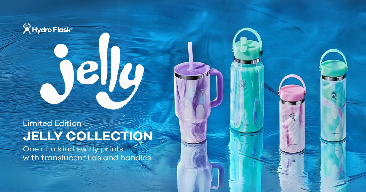 マーブル模様が激かわっ!クラゲをモチーフにしたハイドロ フラスクの限定ボトル「Jelly Collection」