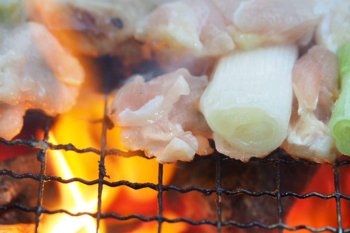 焼き鳥 焼き始め