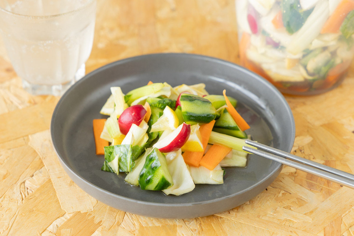 野菜のレモンティー漬け