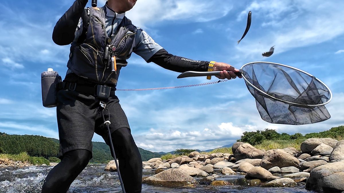 ライトスタイルでの鮎釣り
