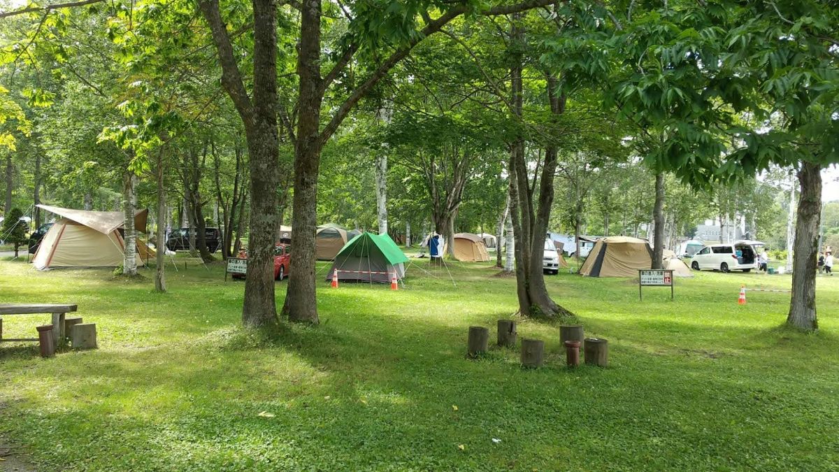 標高の高いキャンプ場。