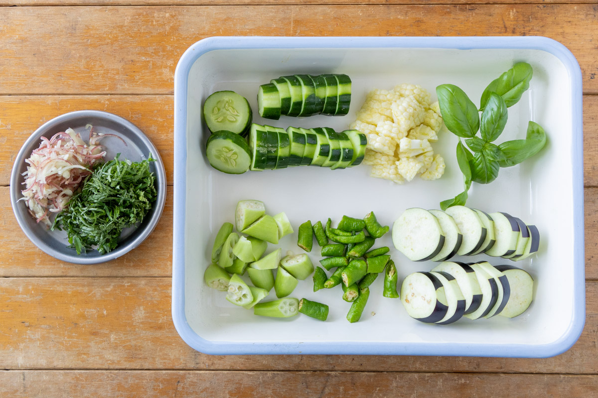 カットした野菜