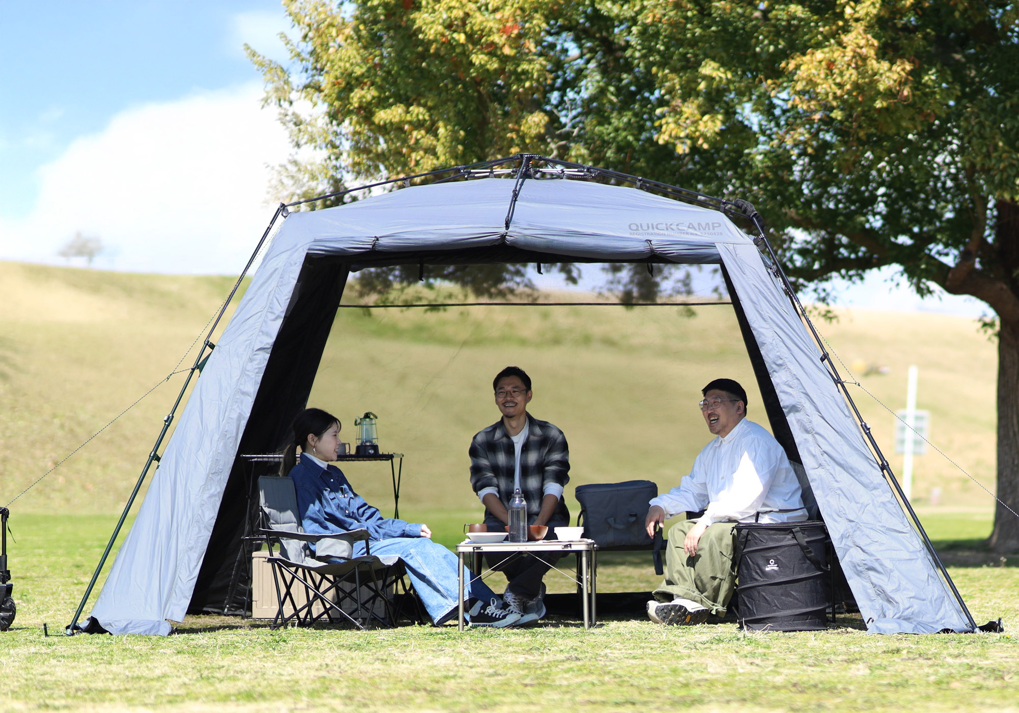 QUICKCAMP（クイックキャンプ）／ワイドスクリーンタープ 4m×2.8m QC-ST400R