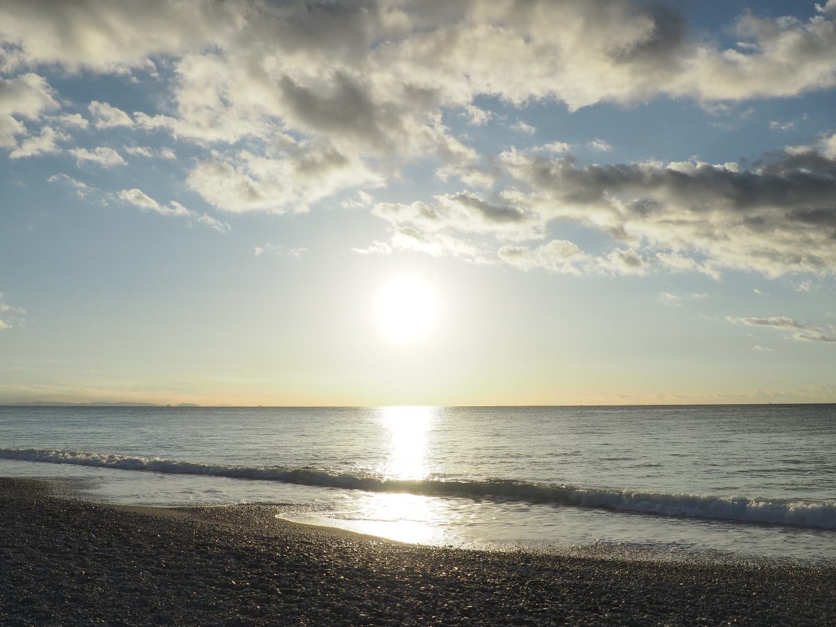 朝の海
