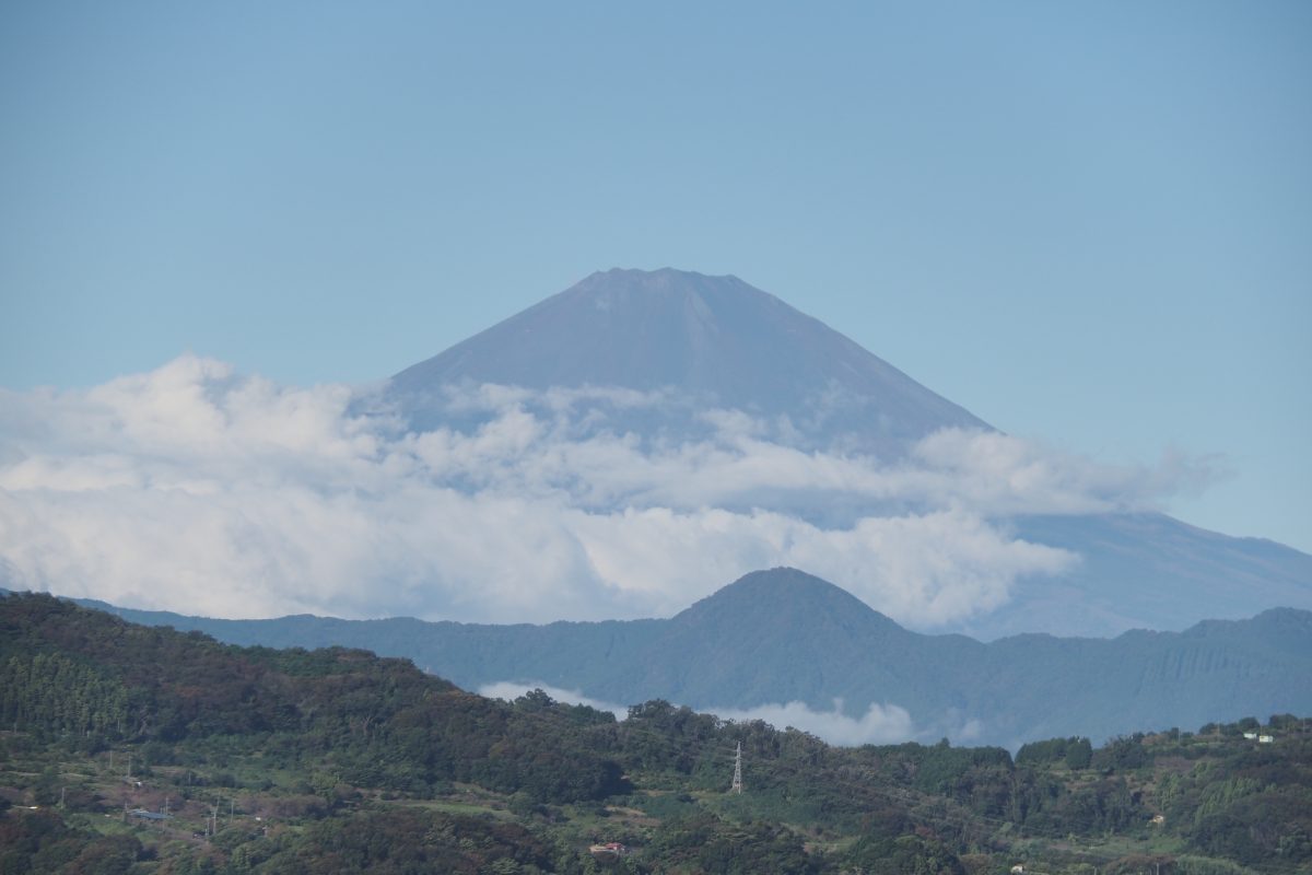 麓から見る富士山