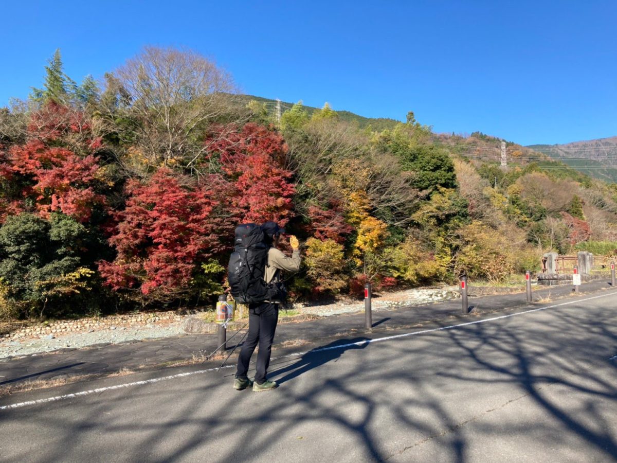 秋の登山。