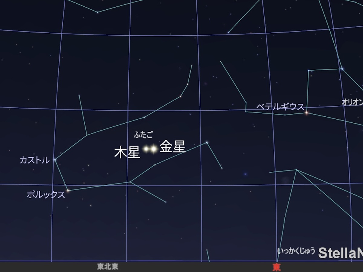 最接近は8月12日の夜明け前！全天光度ワンツートップ、金星と木星の共演を見逃すな