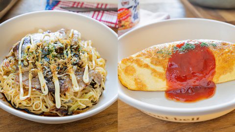 ほりにしと日清がコラボ！?「焼そばU.F.O」と「ガーリック飯」で作る簡単キャンプ飯２選