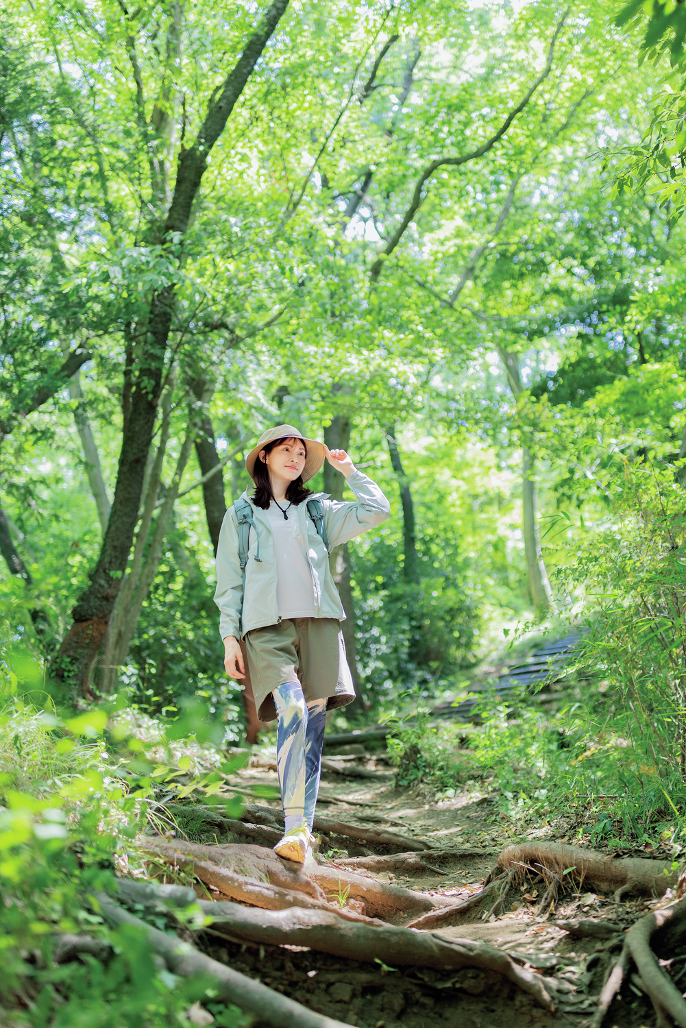 登山歴17年のモデル・押切もえさん「自然を体感し、達成感とともにご褒美グルメを味わう幸せ♪」