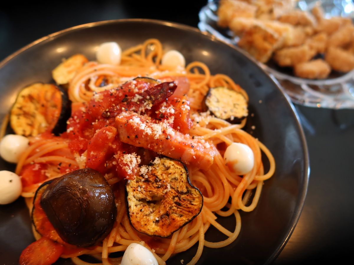 ナスのパスタ