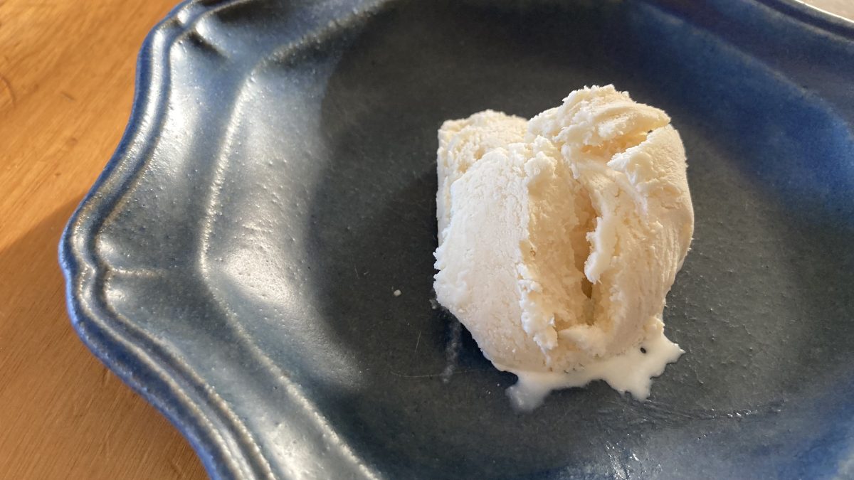 筆者手作りアイスクリーム