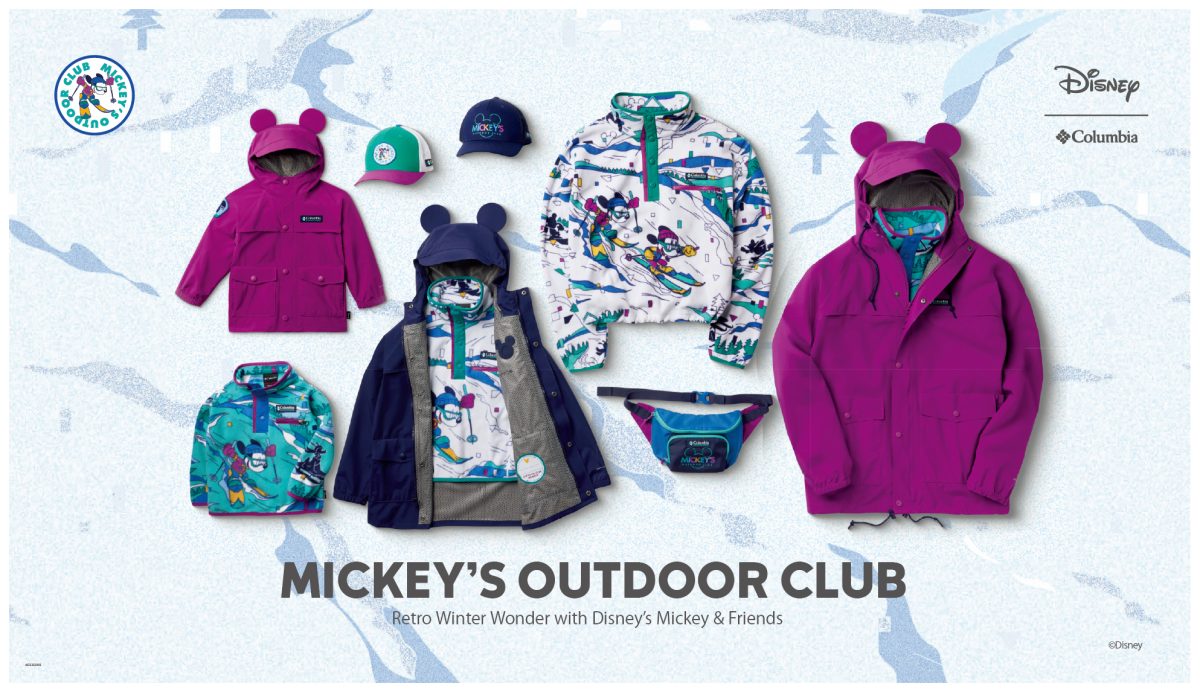 90年代風ミッキー×コロンビア!遊び心たっぷり「MICKEY’S OUTDOOR CLUB COLLECTION」