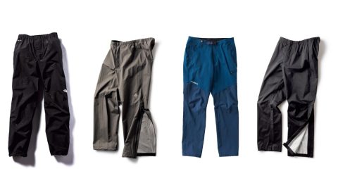 【モンベル、コロンビア…おすすめレインパンツ7選】雨の登山や釣りなどアクティビティで大活躍！