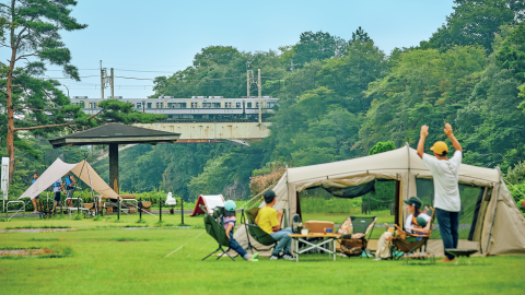 超駅チカ！ 特急に乗って駅から徒歩２分でファミキャンやってみた【 in 栃木・日光市 】
