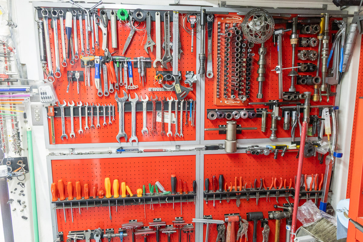 整理された工具