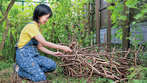 その剪定枝、捨てるの待った！ 草と枝はバイオネストで土にしよう