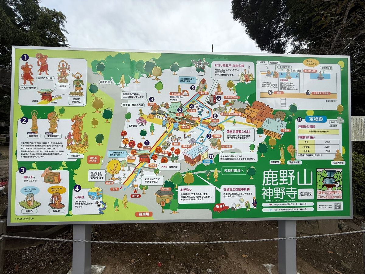 神野寺の案内看板