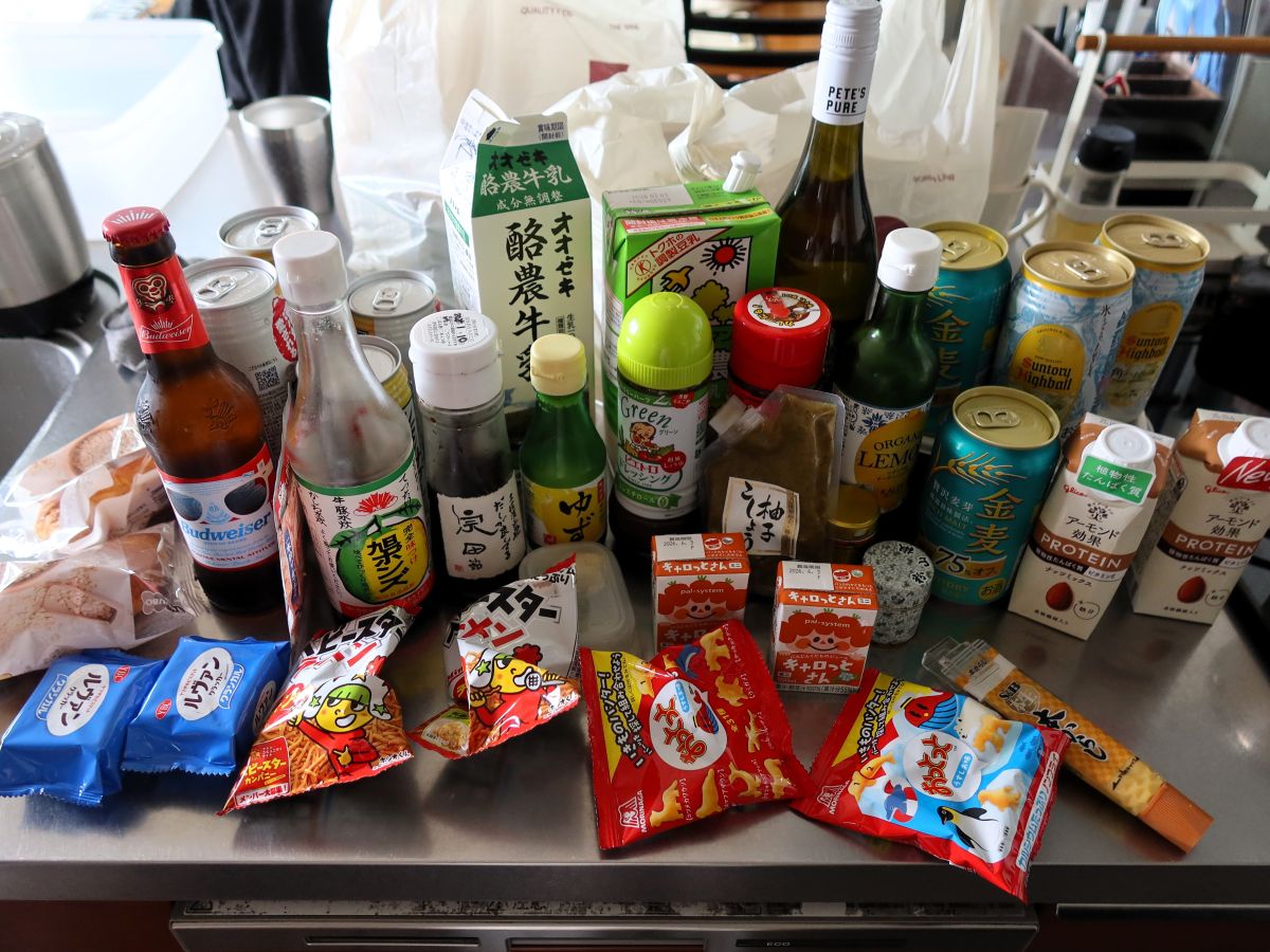 自宅から持ちだす食料など