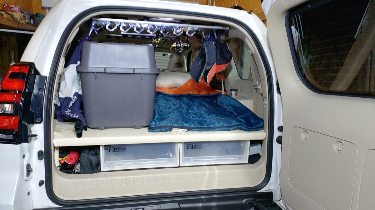 車中泊仕様の荷室