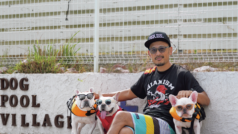 漫画家・つの丸さんが語る昨夏の思い出。愛犬とキャンプ場で水泳に!?